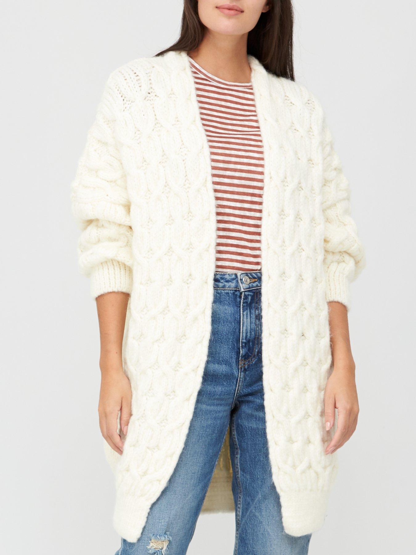 superdry cable knit cardigan
