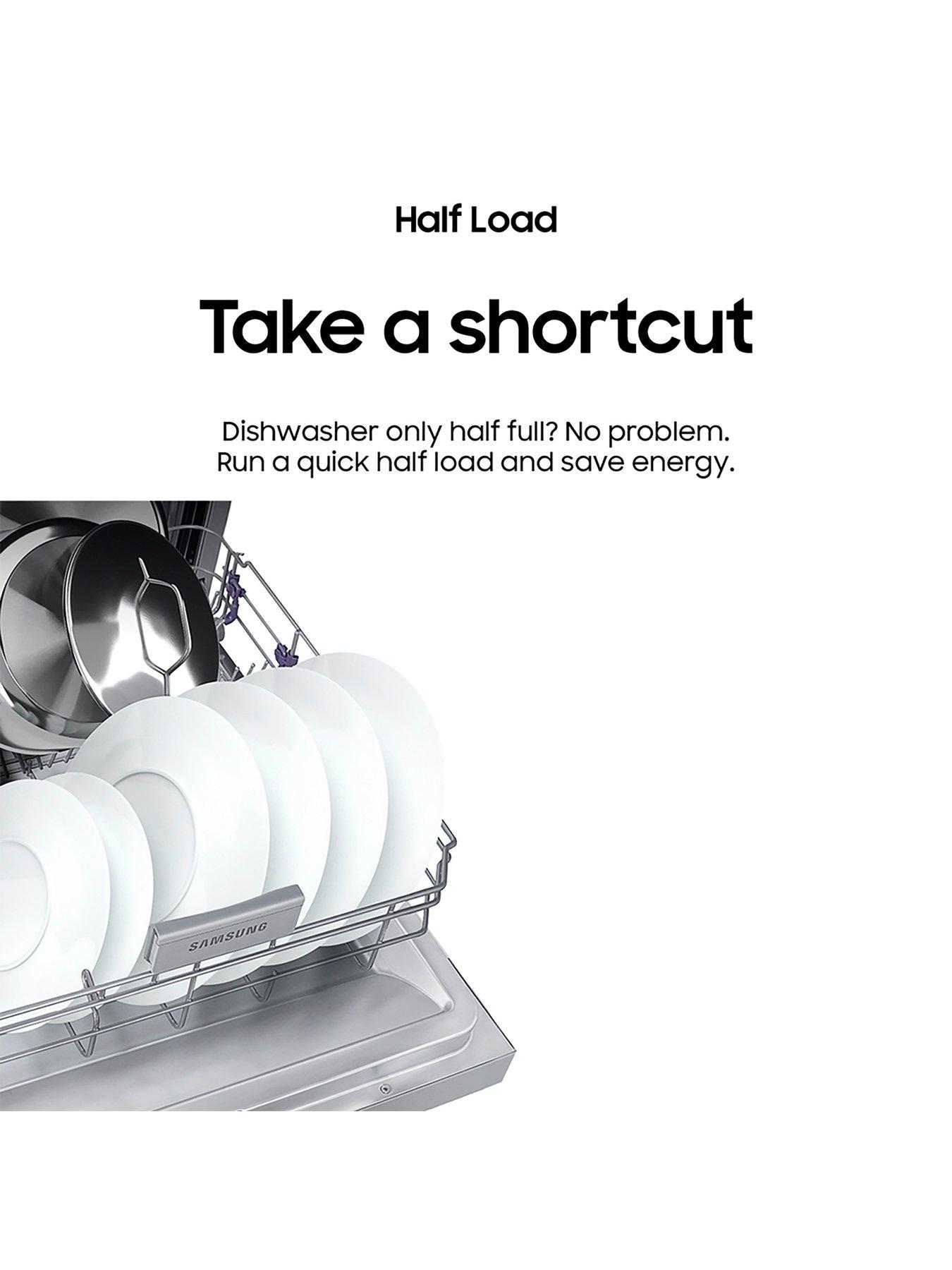 Image 4 of 8 of Samsung DW60M6050FS Series 6 Dishwasher, 14 Place Settings and a Flexible '3rd Rack' Cutlery Tray - Silver