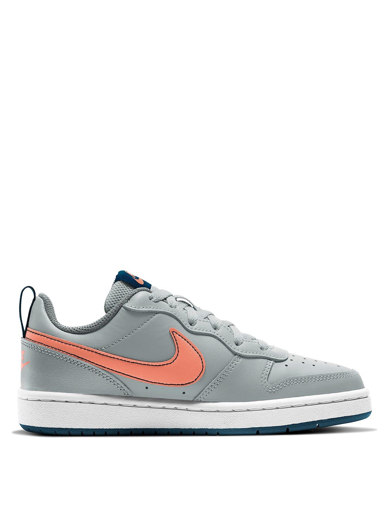 Nike Court Borough Low 2 Junior Trainers Grey Pink Very Co Uk