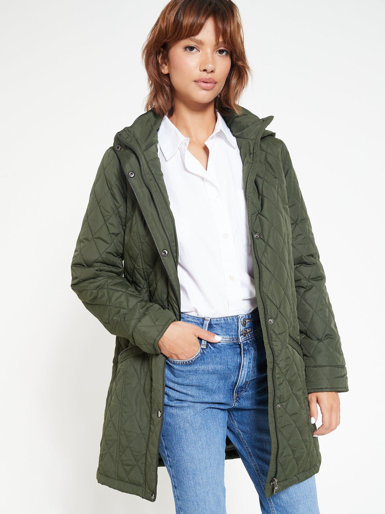 Khaki coat hot sale womens uk