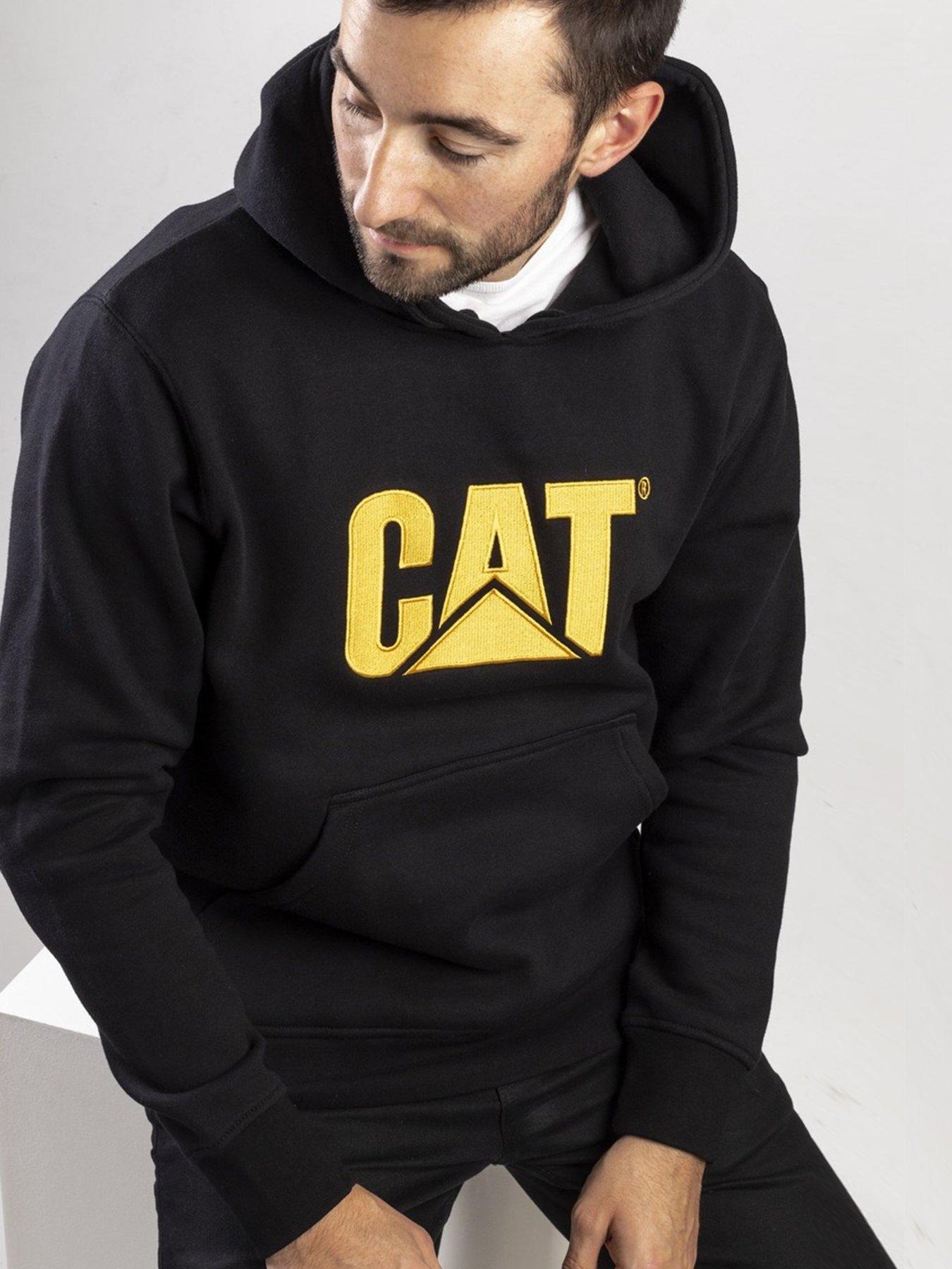 Caterpillar CAT Workwear Trademark Pullover Hoodie - Black | very.co.uk
