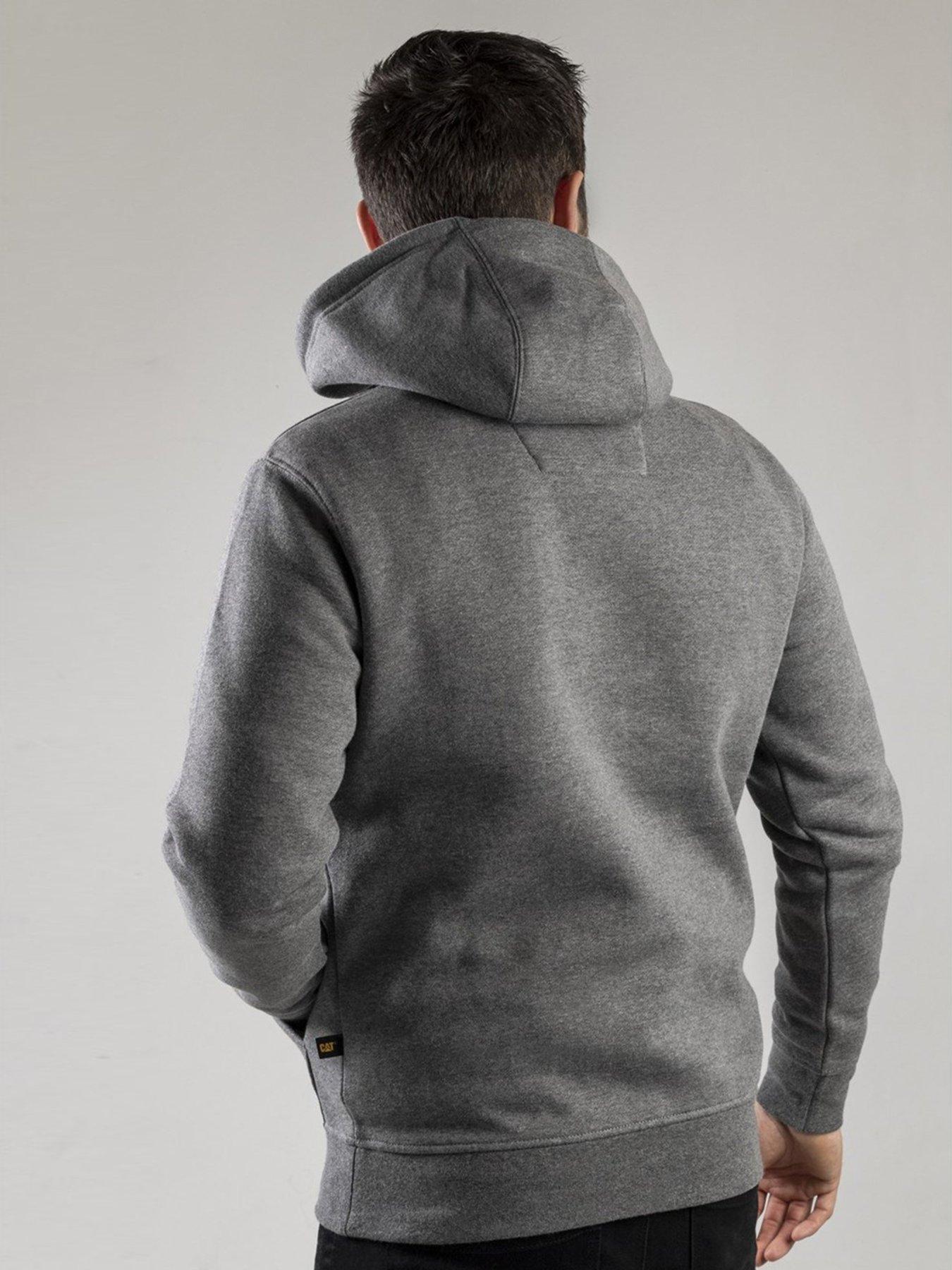 Caterpillar CAT Workwear Trademark Overhead Hoodie - Grey | very.co.uk