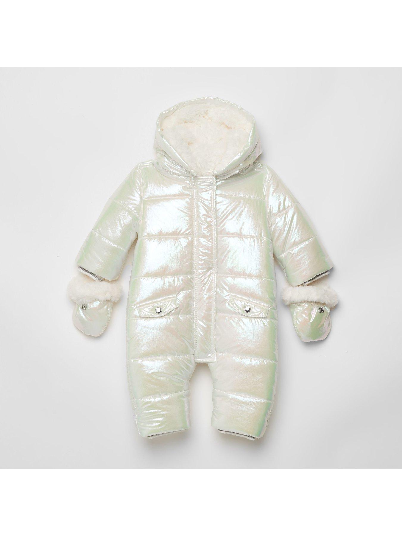 river island snowsuit baby girl