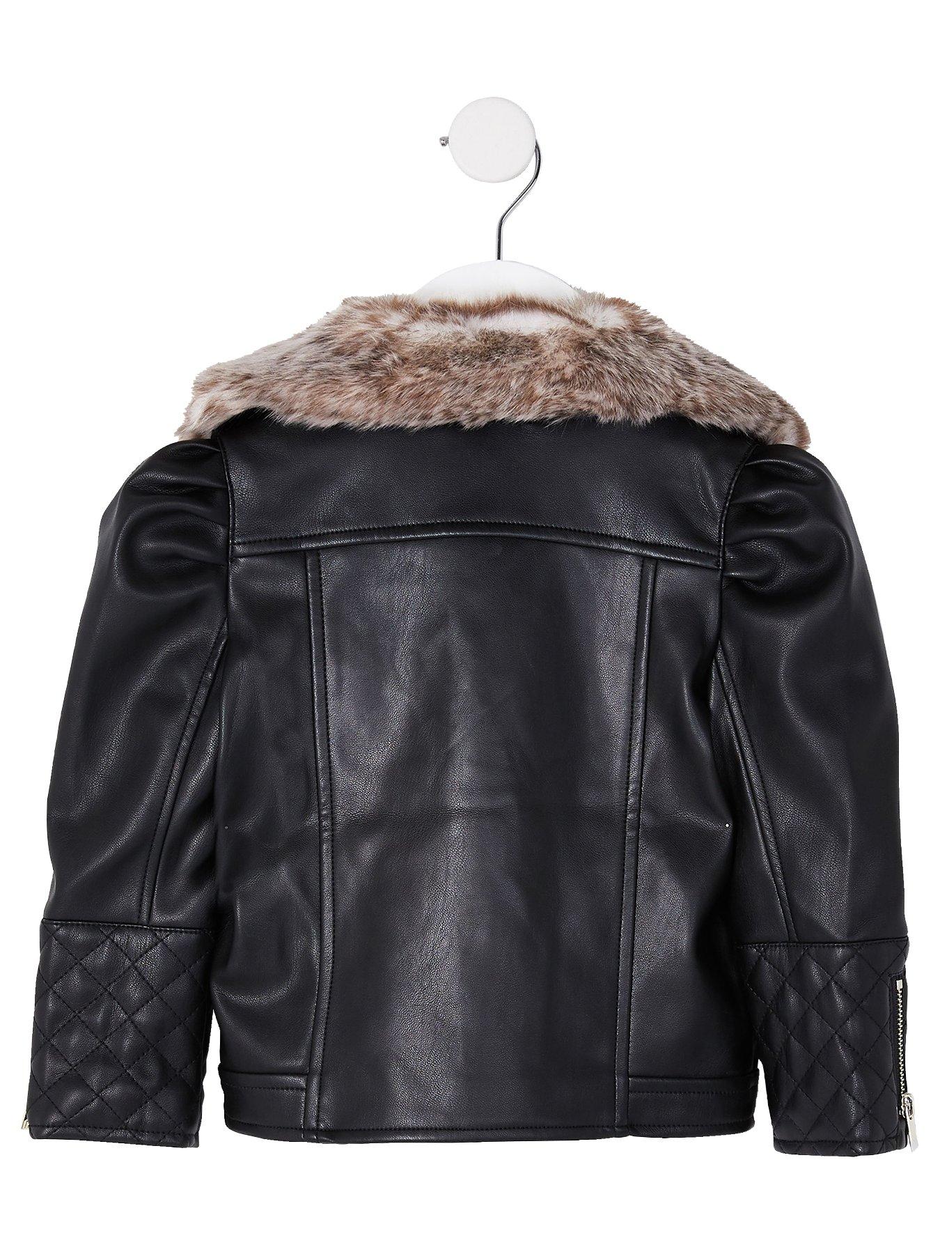 river island girls biker jacket