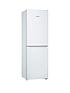  image of bosch-series-2-kgn34nweag-60cm-wide-no-frost-5050-fridge-freezer-white