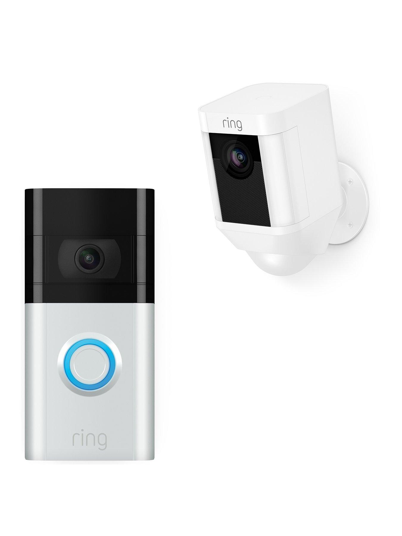 Ring Doorbell Kit Video Doorbell 3 And Spotlight Camera Battery White Very Co Uk