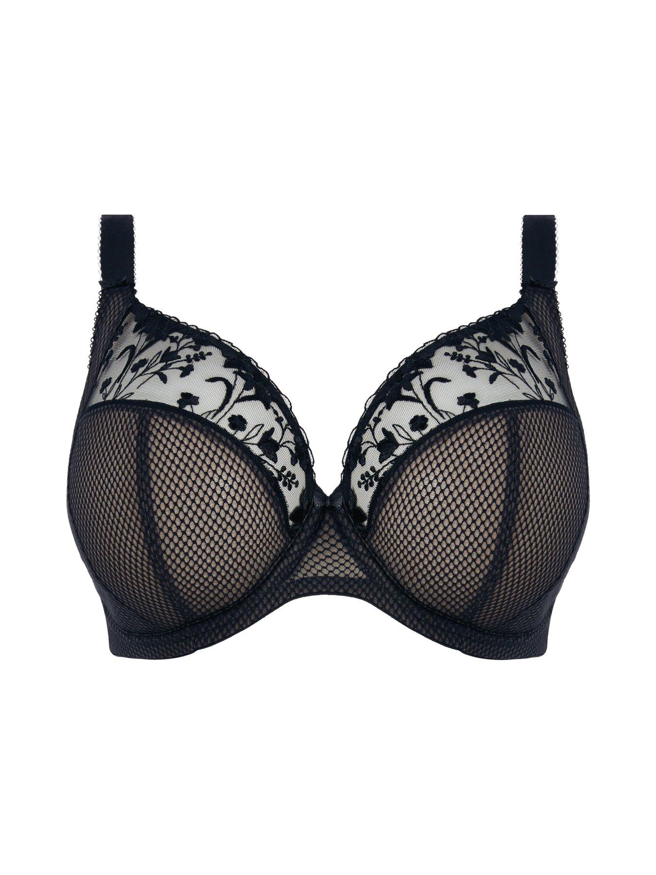 Image 4 of 4 of Elomi Charlie Underwired Plunge Bra Jet - Black