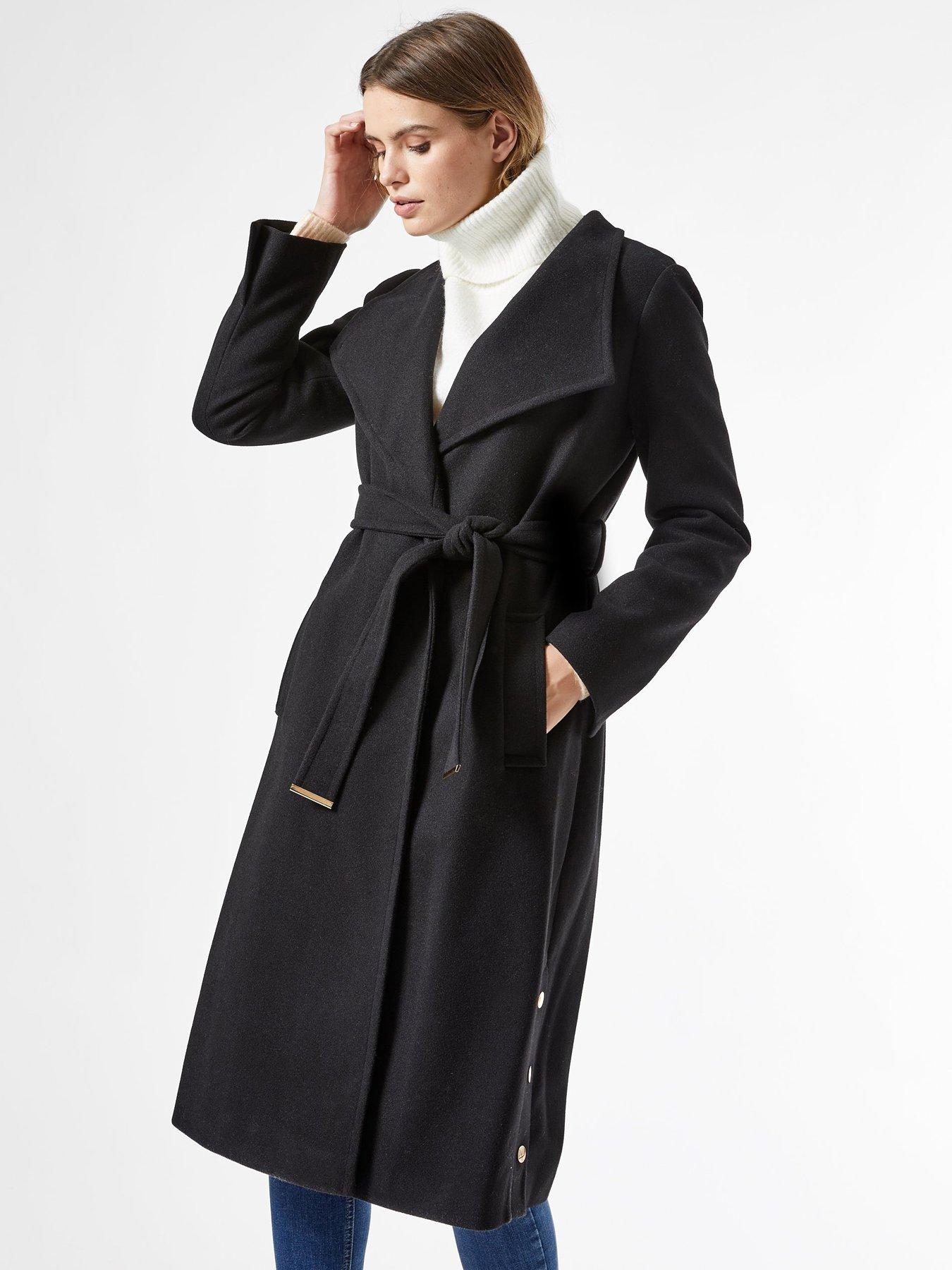 women's plus size leather trench coat