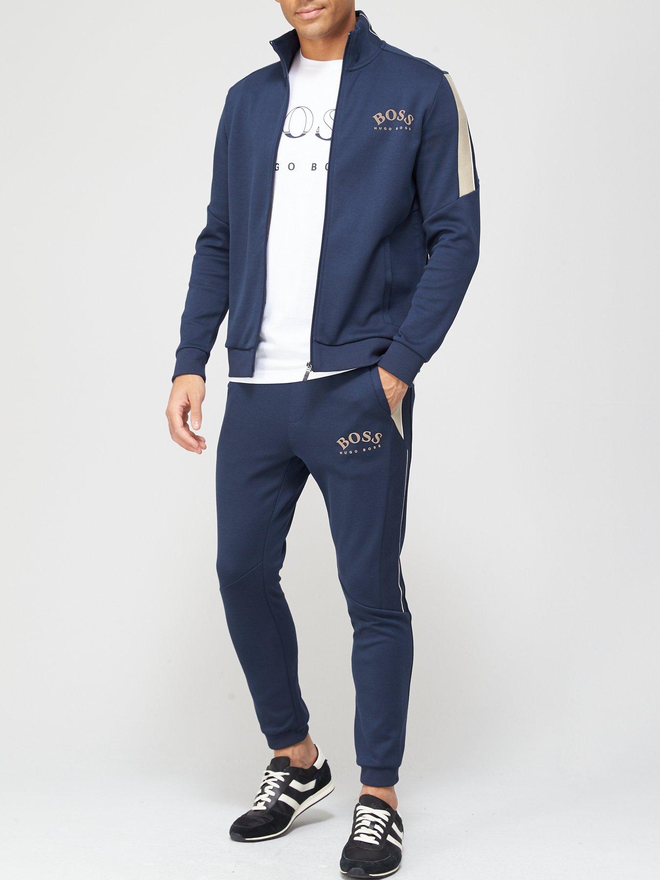 BOSS Skaz Zip Through Tracksuit - Navy 