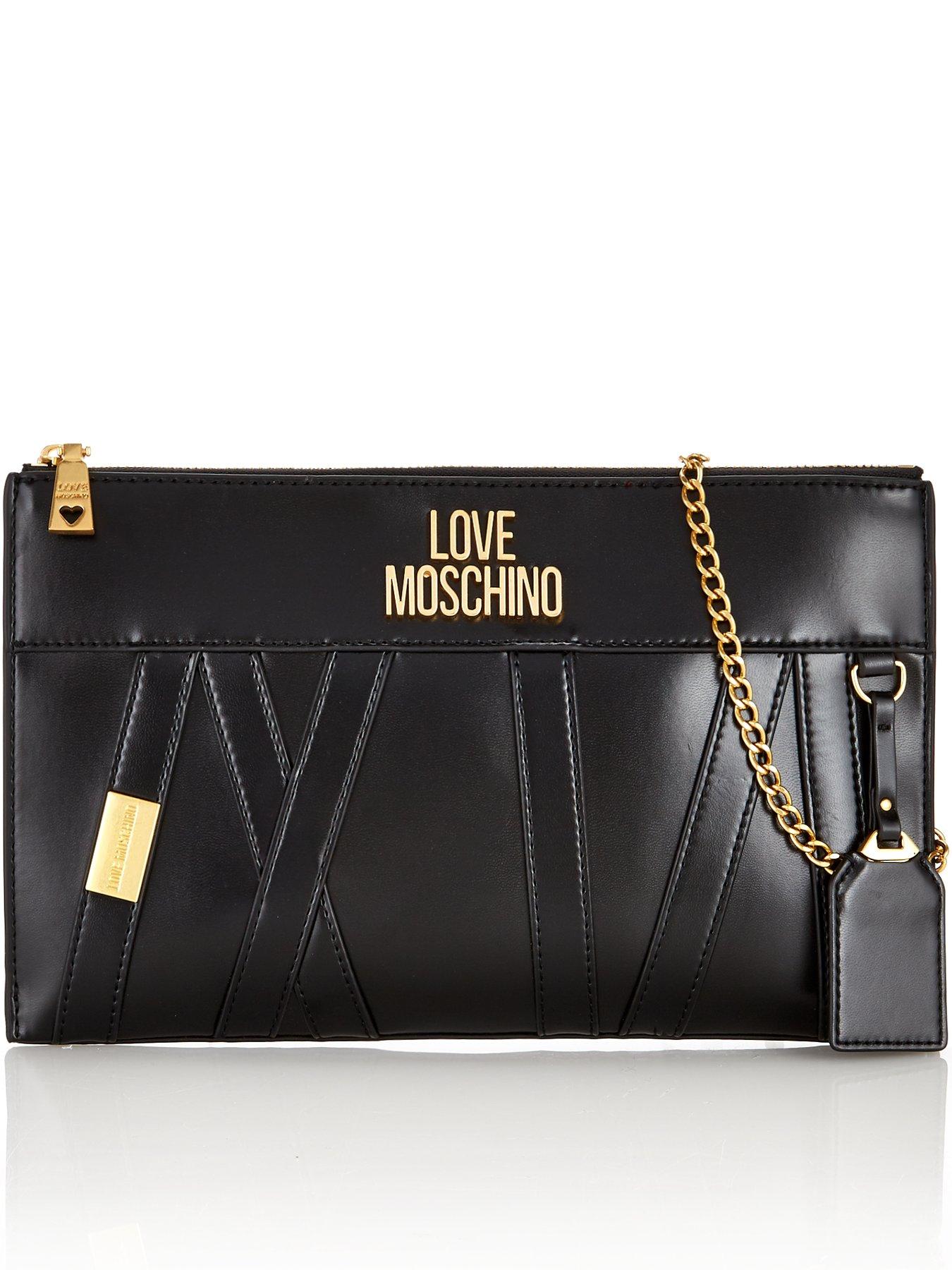 love moschino clutch bag black