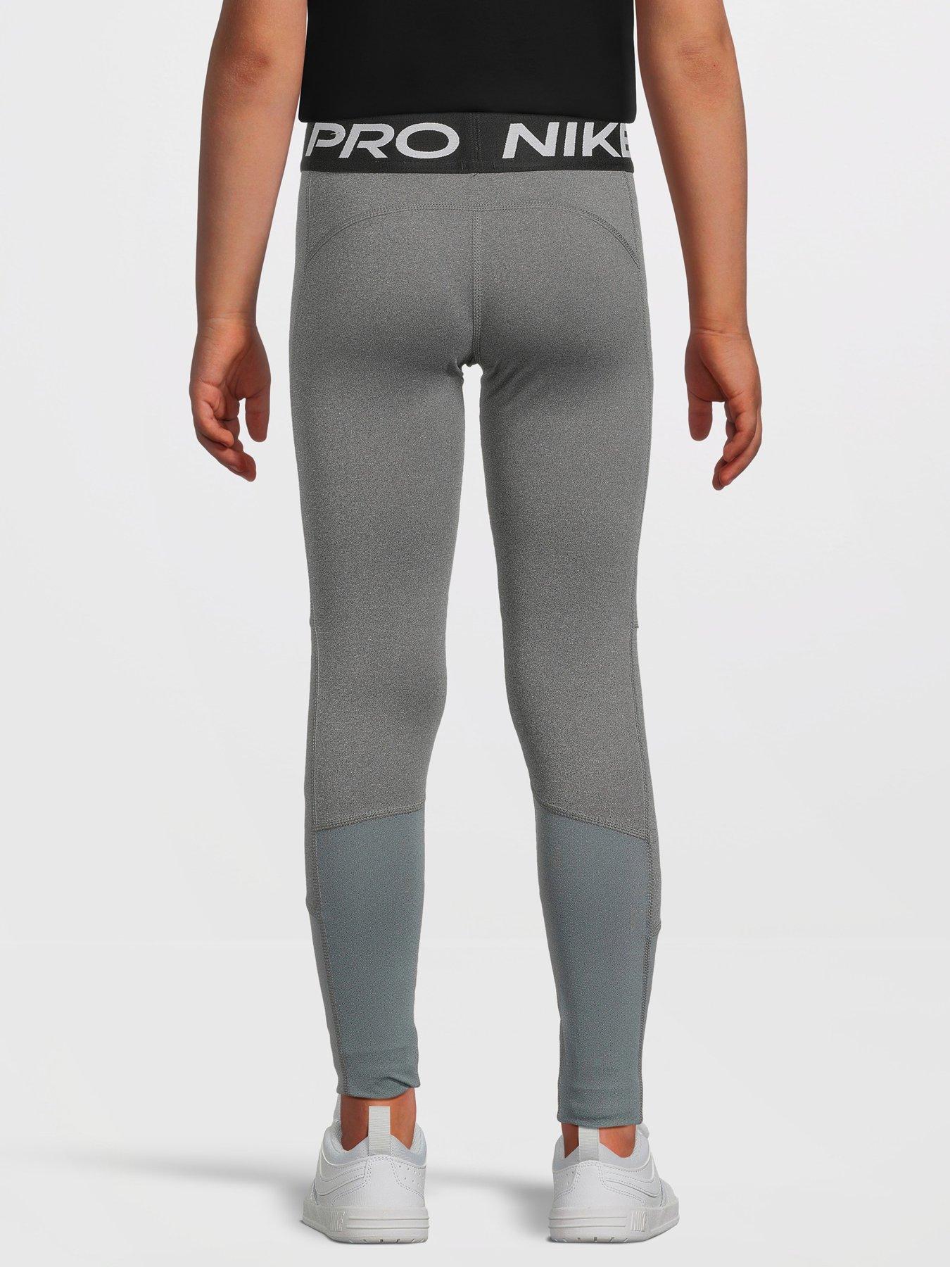 Nike Pro Leggings Womens XS Extra Small Gray Dri Fit Ankle Stretch