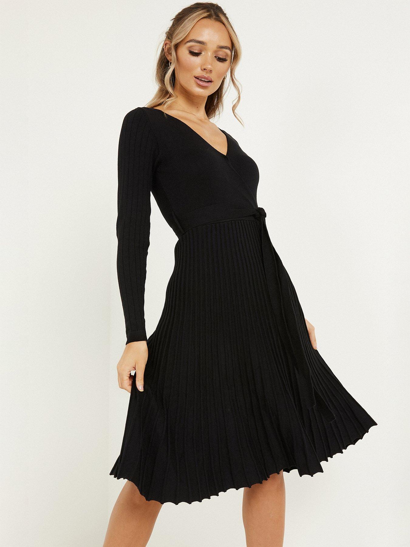 quiz belted midi dress