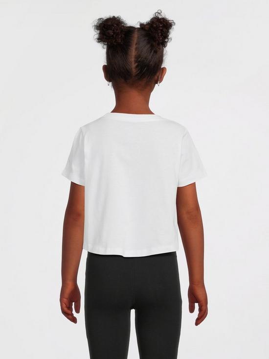 Nike Older Girls Futura Boxy T-Shirt - White/Black | very.co.uk