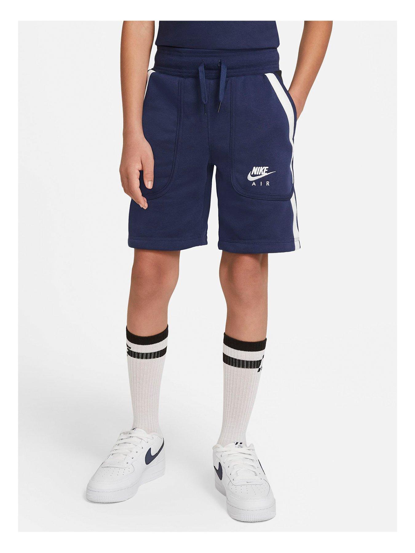 boys navy nike shorts