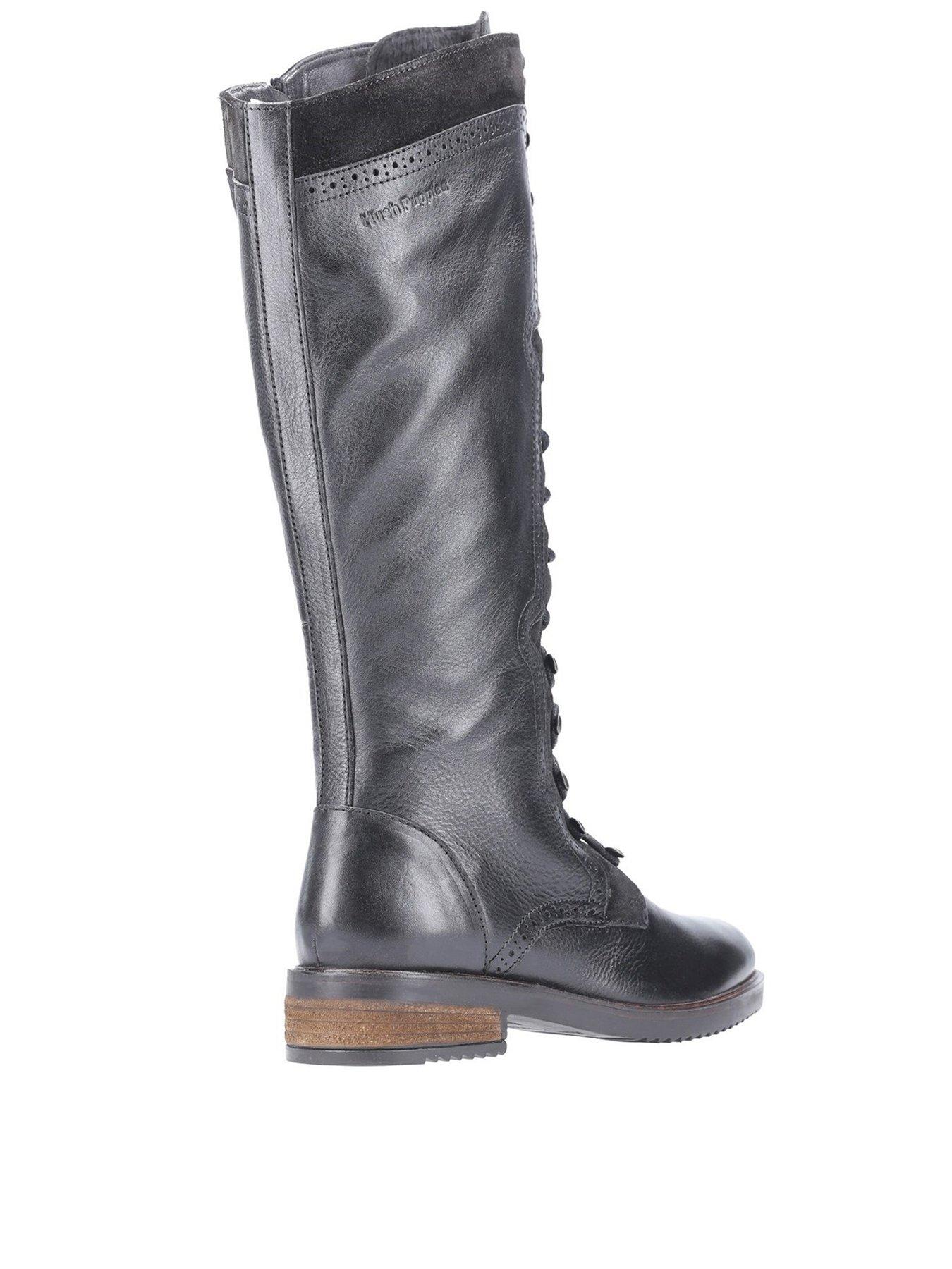 Hush Puppies Rudy Knee High Boots - Black | Very.co.uk