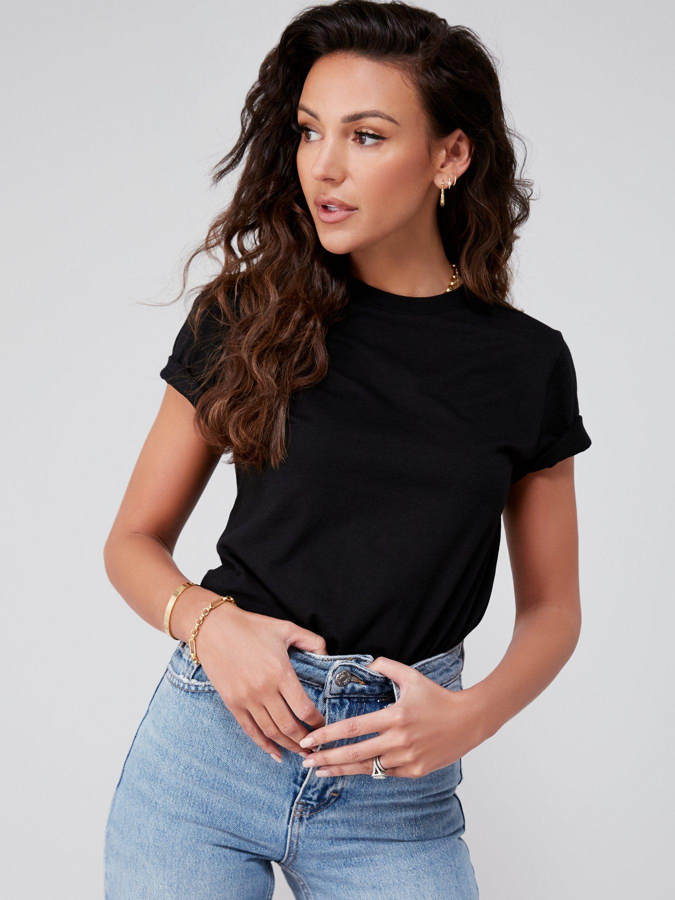 Black | Going Out Tops | T-Shirts | Michelle keegan | Women | www.very ...