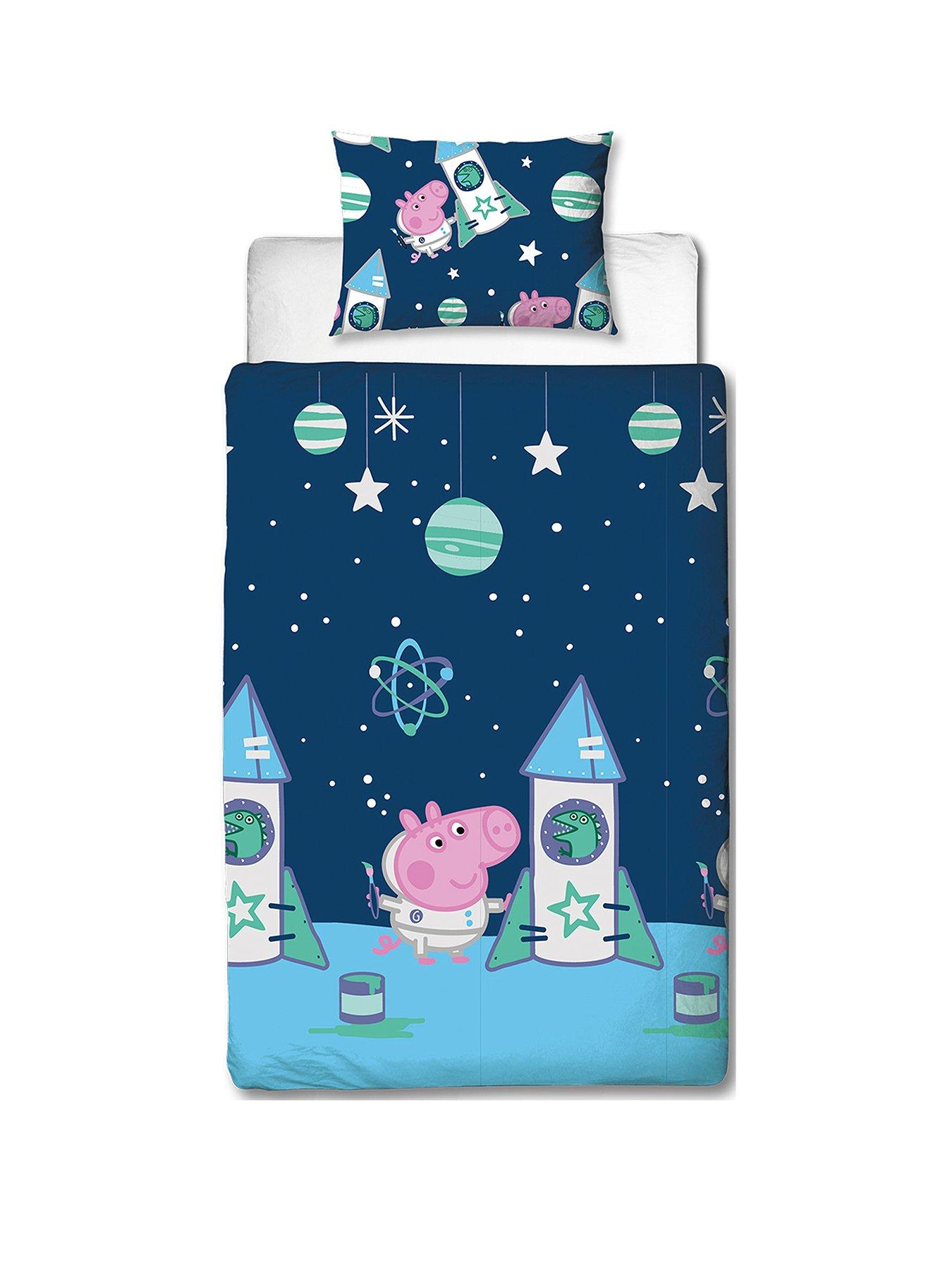 peppa cot bed duvet set