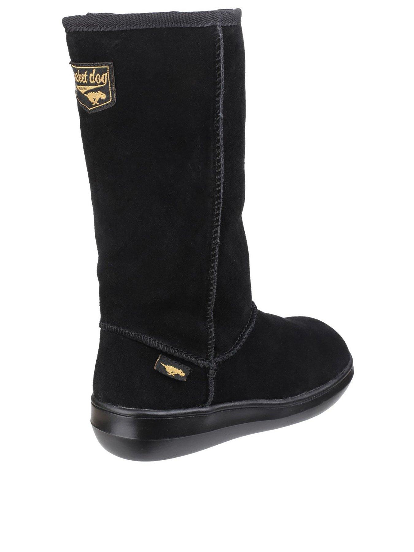 Rocket Dog Sugardaddy Knee High Boots Black very.co.uk