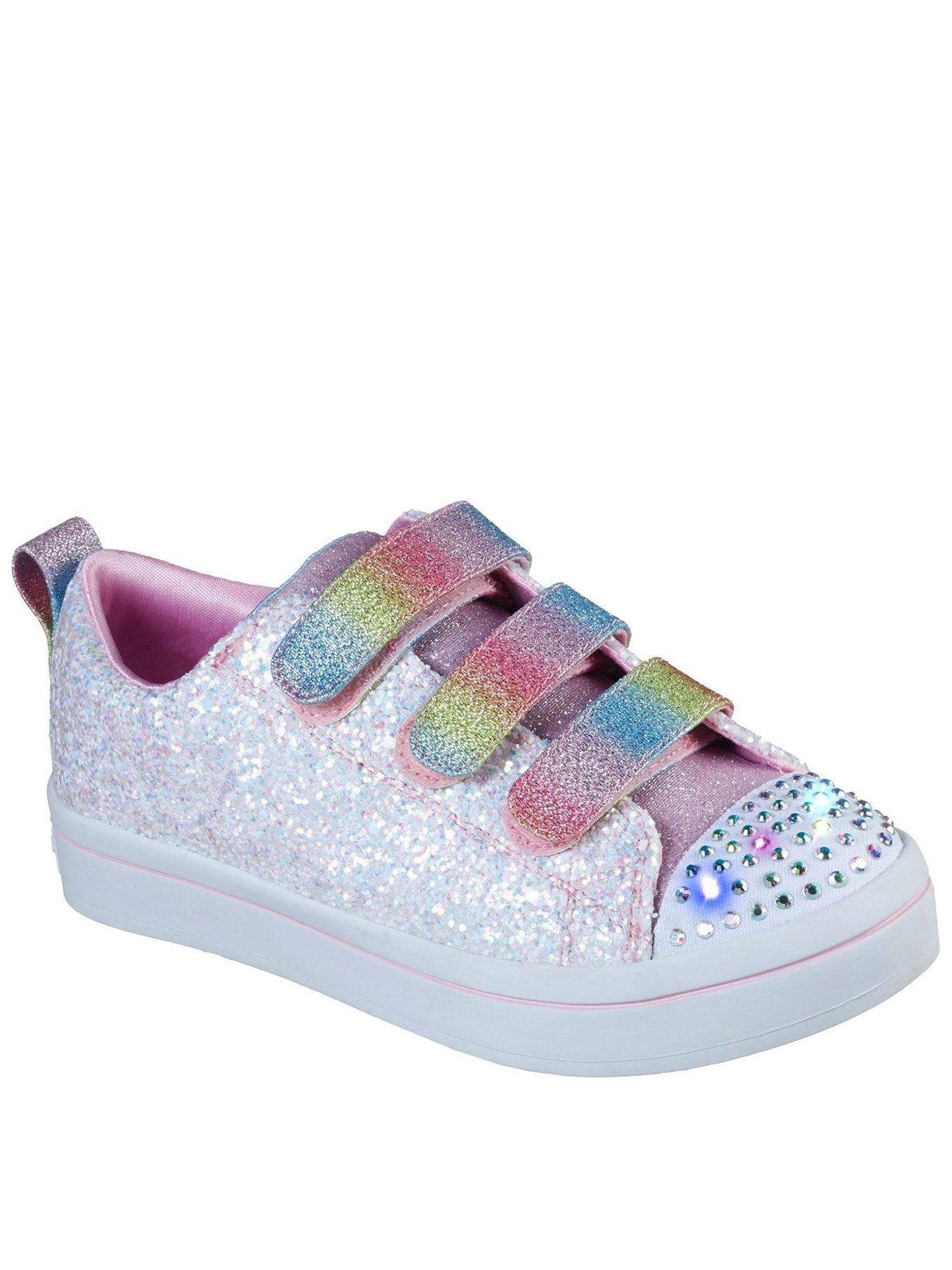 skechers kids' twi-lites-princess party sneaker