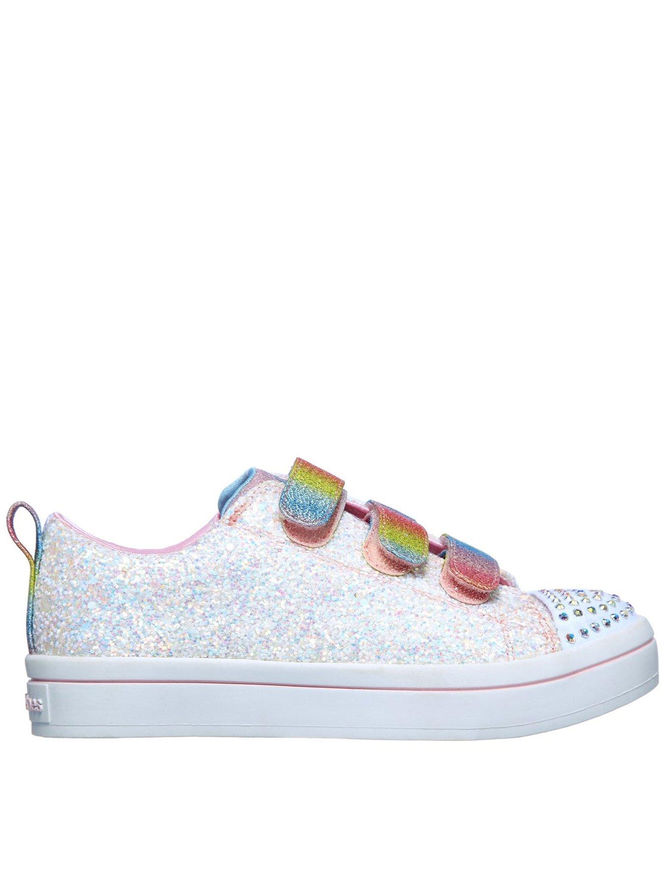 skechers kids' twi-lites-princess party sneaker