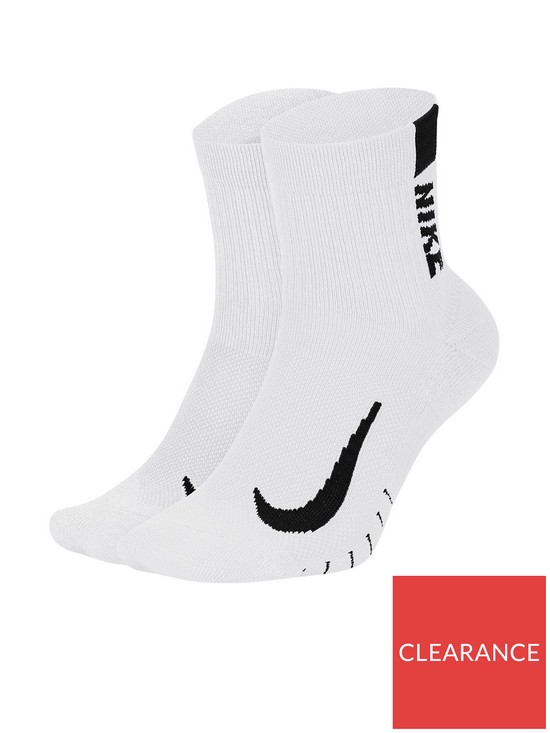 Nike Multiplier Running Socks - White | very.co.uk