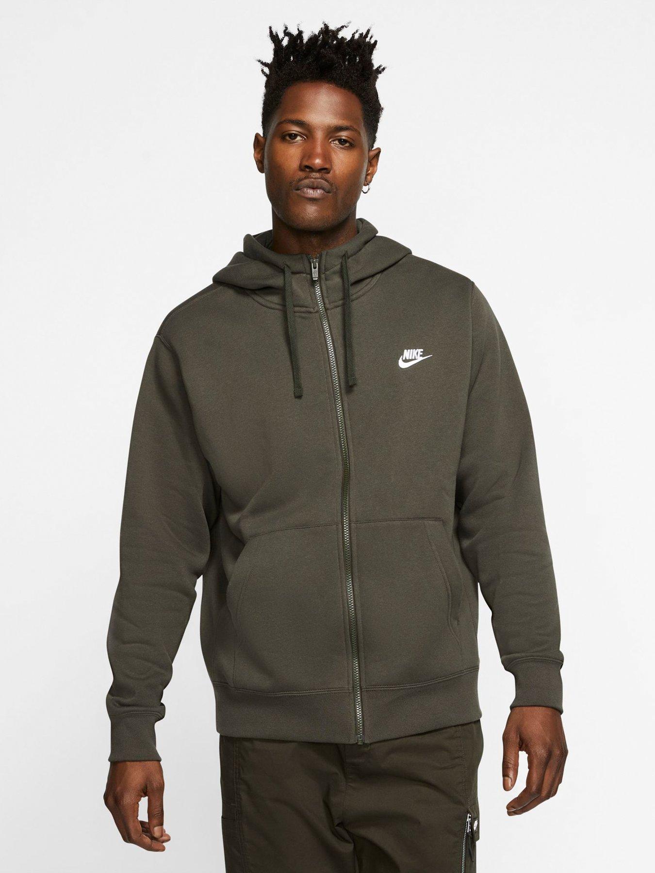 nike club full zip hoodie