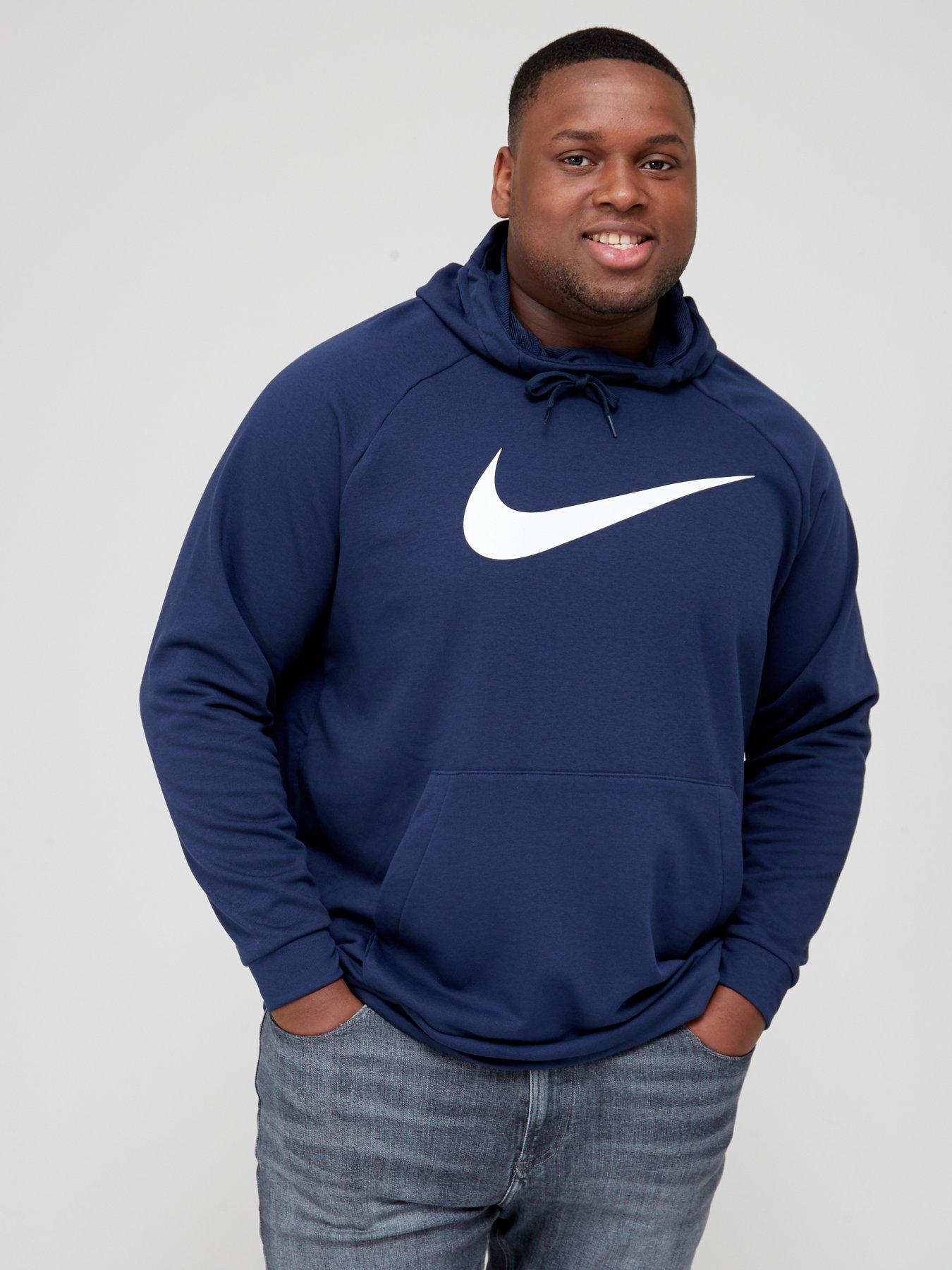  Training Dry Pullover Swoosh Hoodie (Plus Size) - Navy