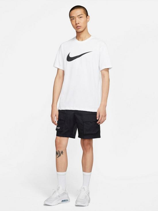 Nike Swoosh T-Shirt - White | very.co.uk