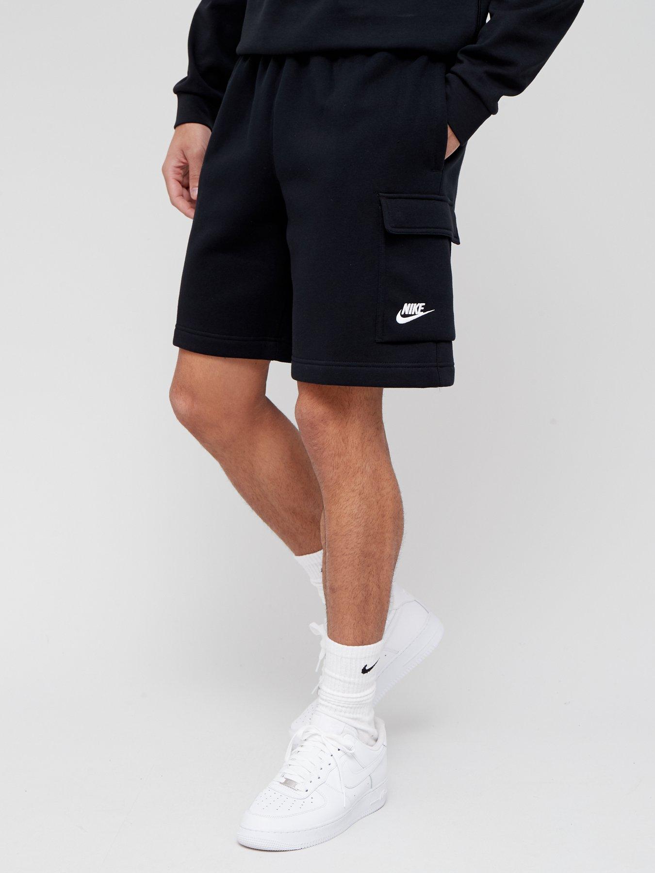 Nike men's sportswear club jersey hot sale fleece graphic shorts 10 in