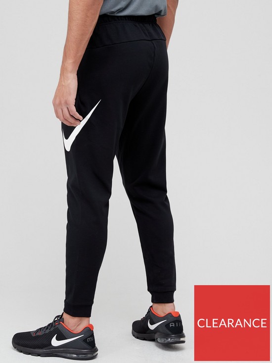 stillFront image of nike-training-dry-fleece-taper-pants-black