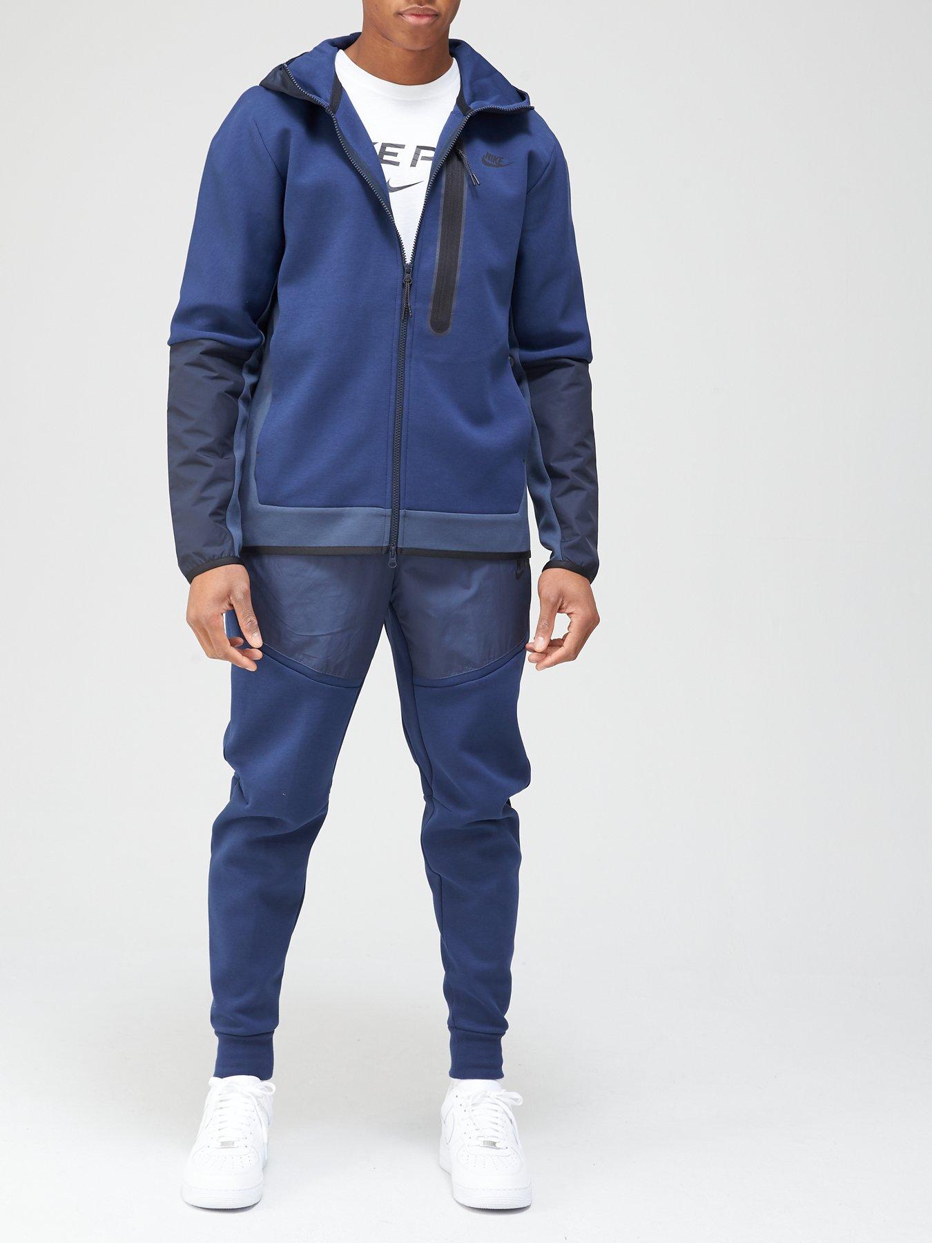 navy nike tech hoodie