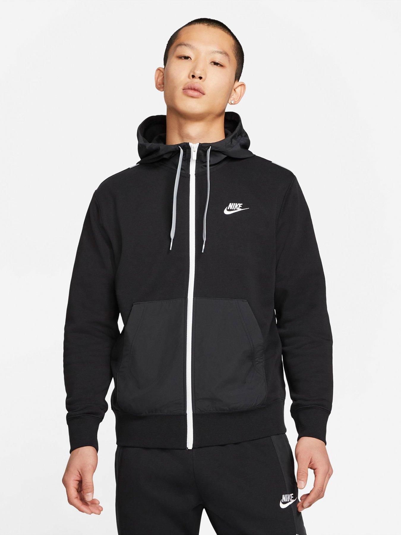 mens nike jumper black