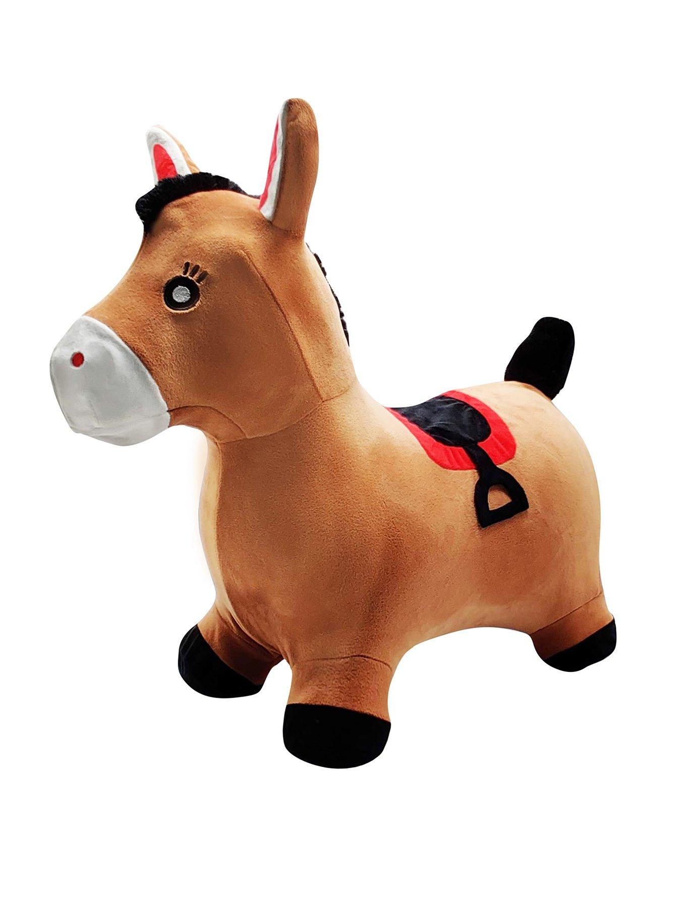 plush jumping horse