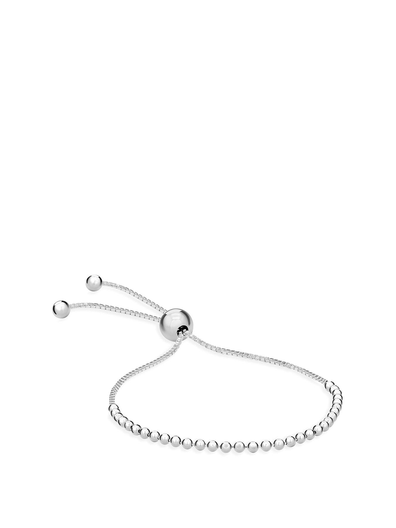 The Katie Sterling Silver Bead Bracelet Silver Bead 