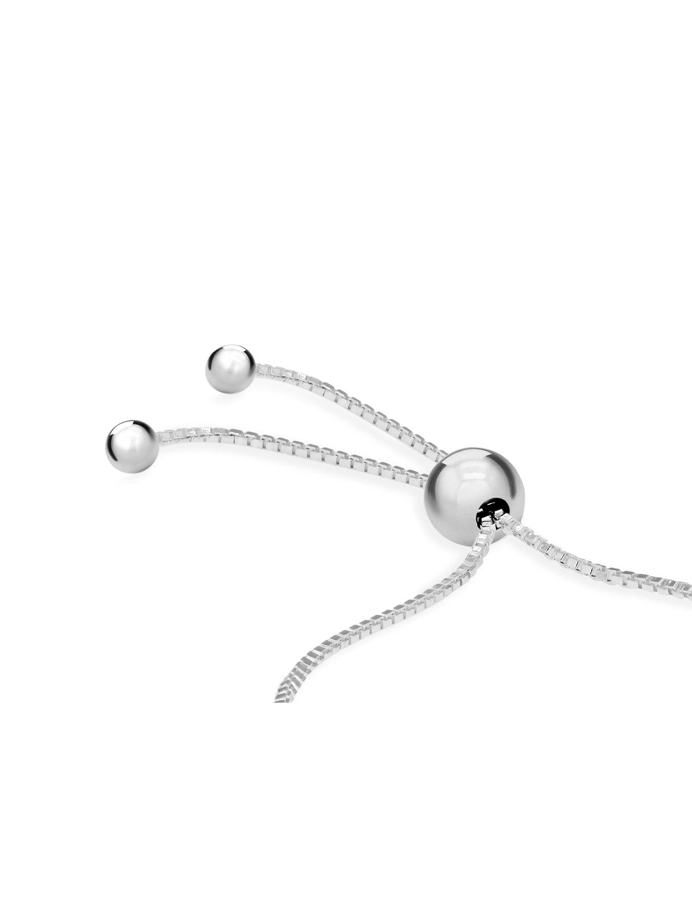 The Katie Sterling Silver Bead Bracelet Silver Bead 