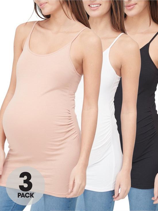front image of v-by-very-valuenbsp3-pack-maternity-cami-blacknudewhite