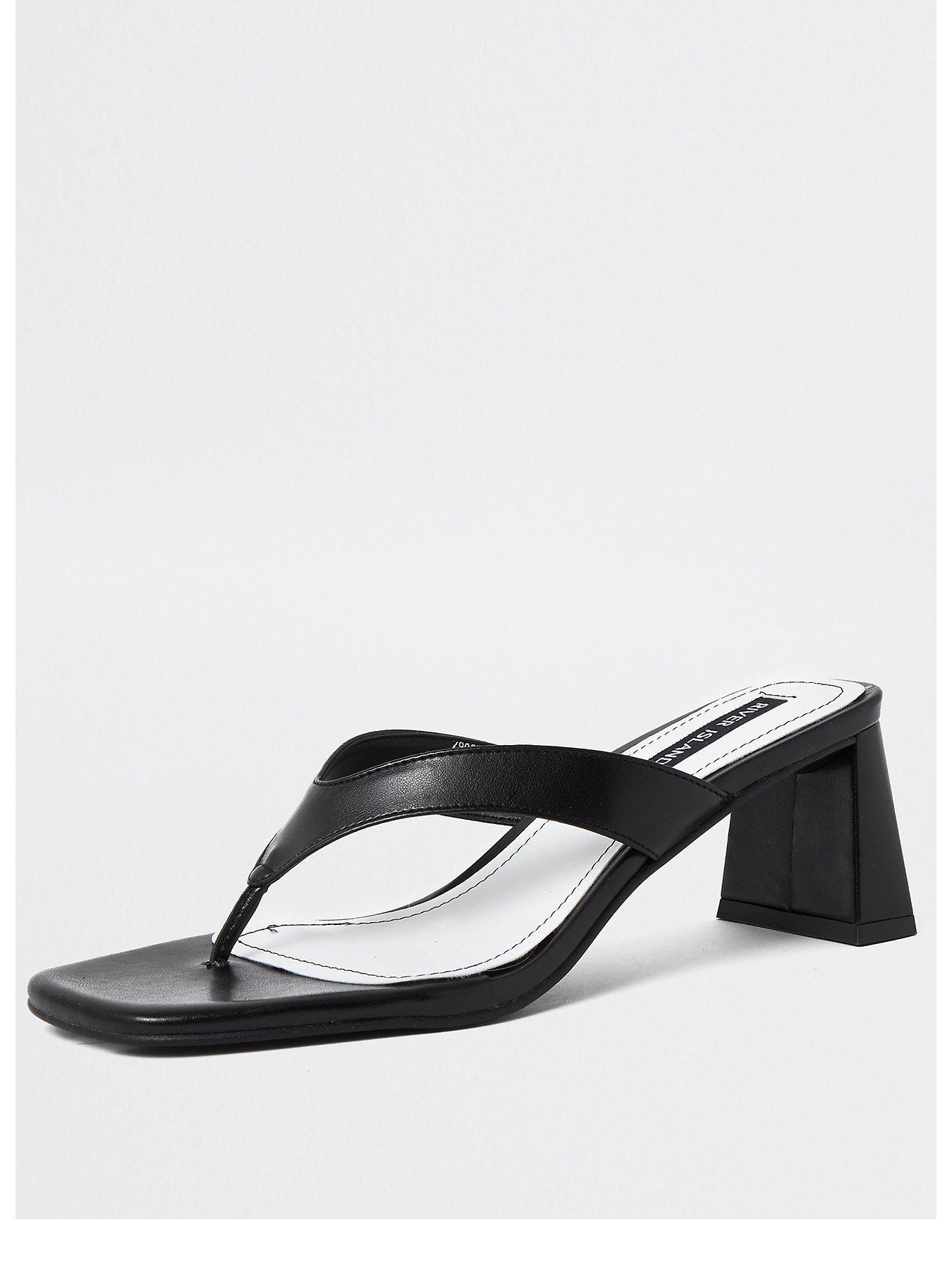 river island toe post slippers