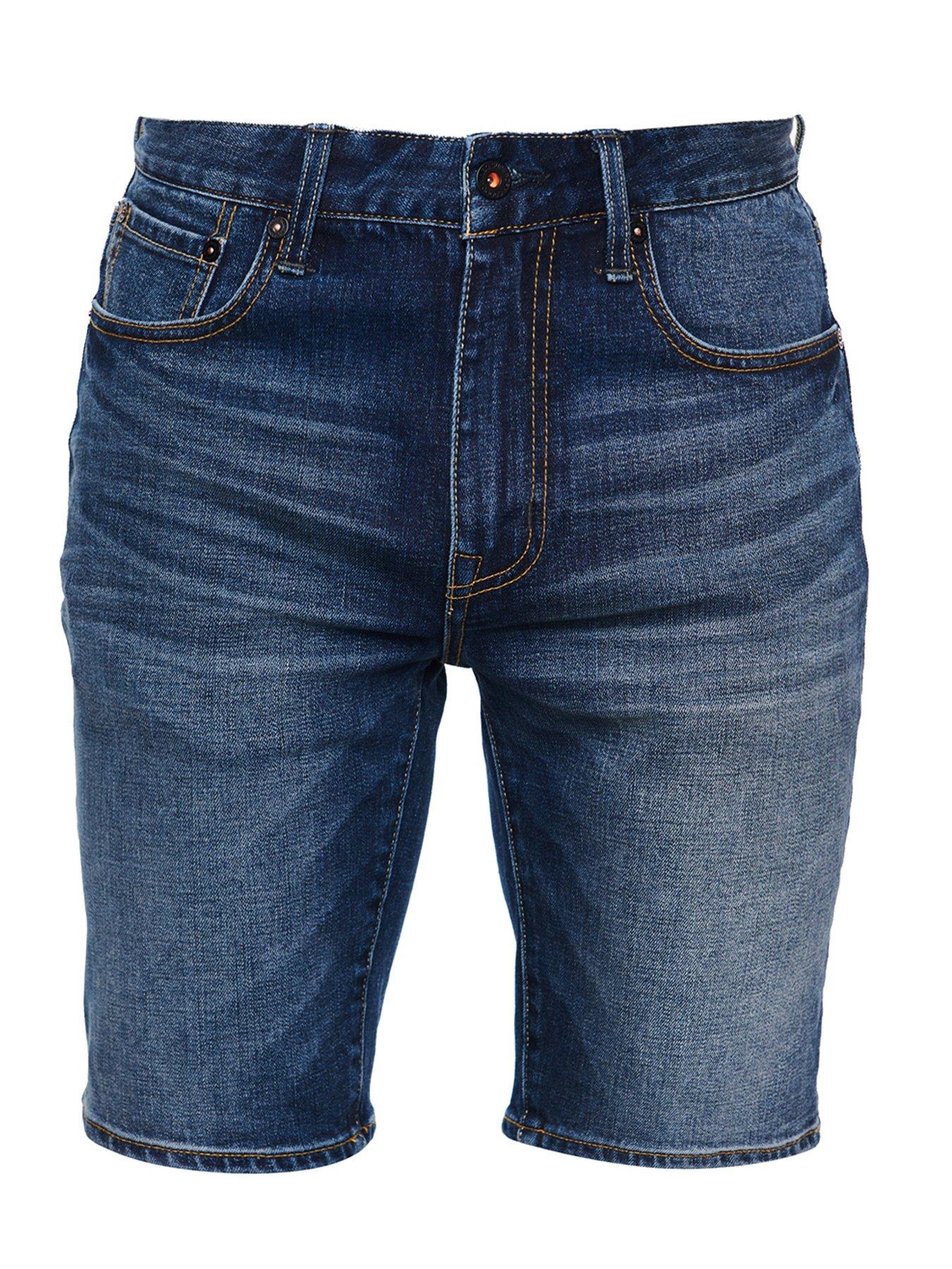 next mens denim shorts