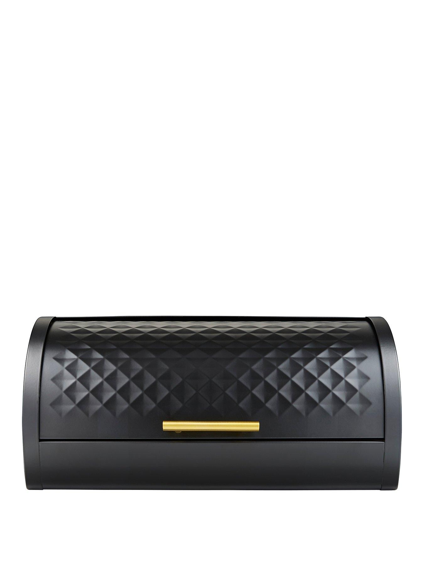 Product photograph of Swan Gatsby Bread Bin Ndash Black from very.co.uk