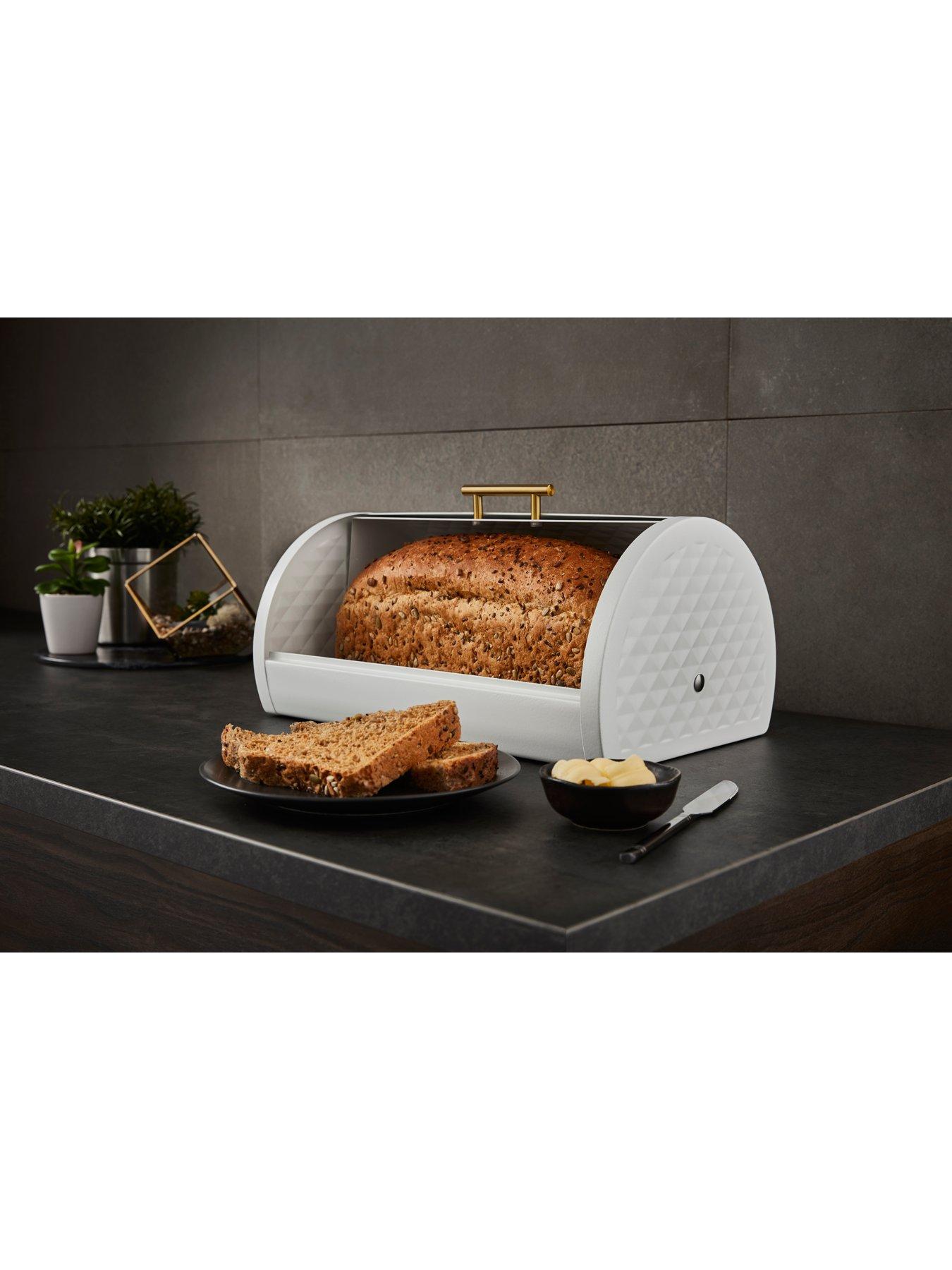 Swan Gatsby Bread Bin White very.co.uk