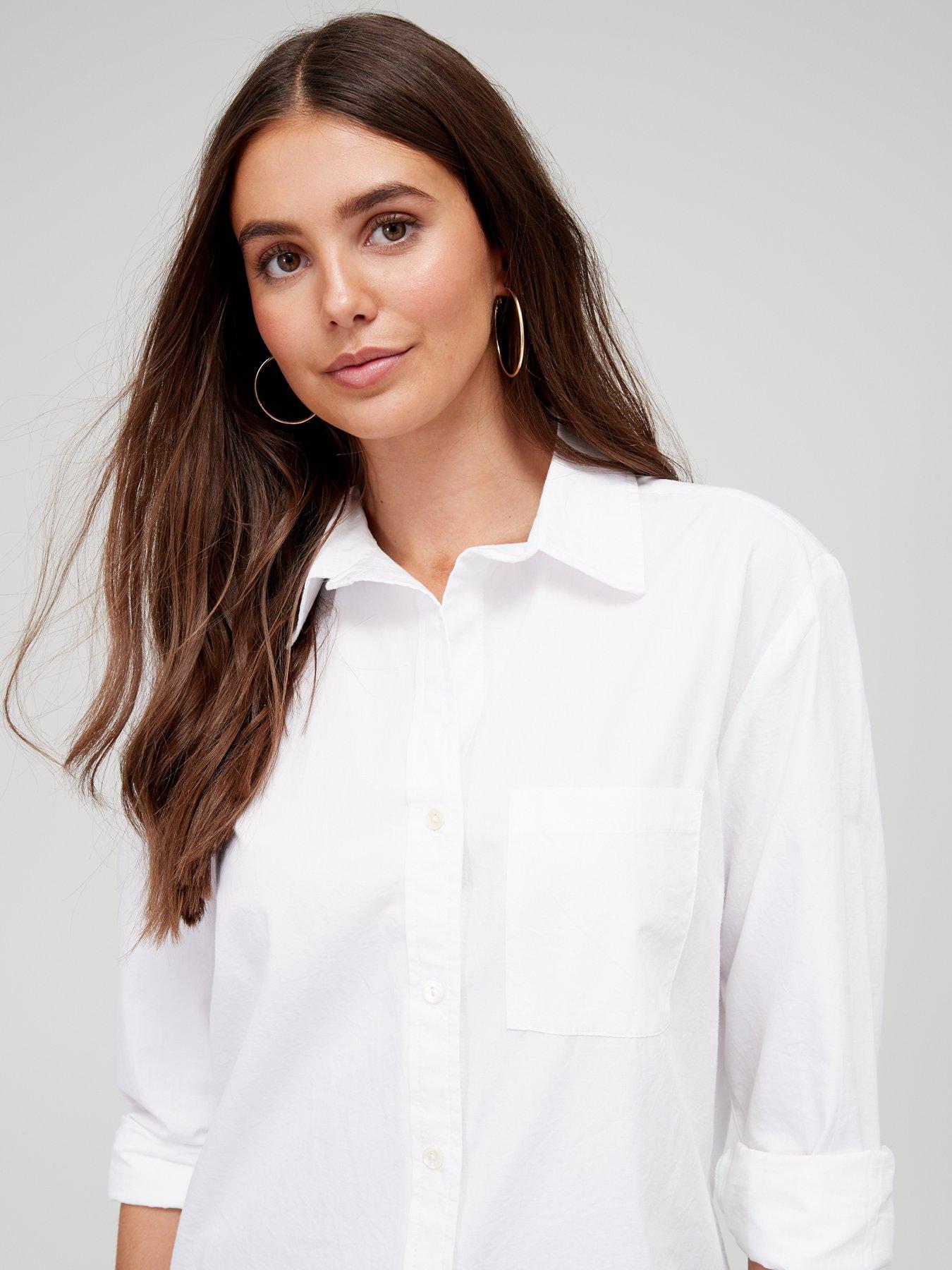 Women Cotton Shirt - White