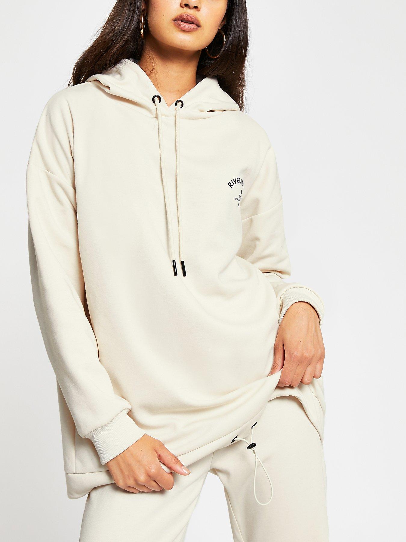 river island longline hoodie