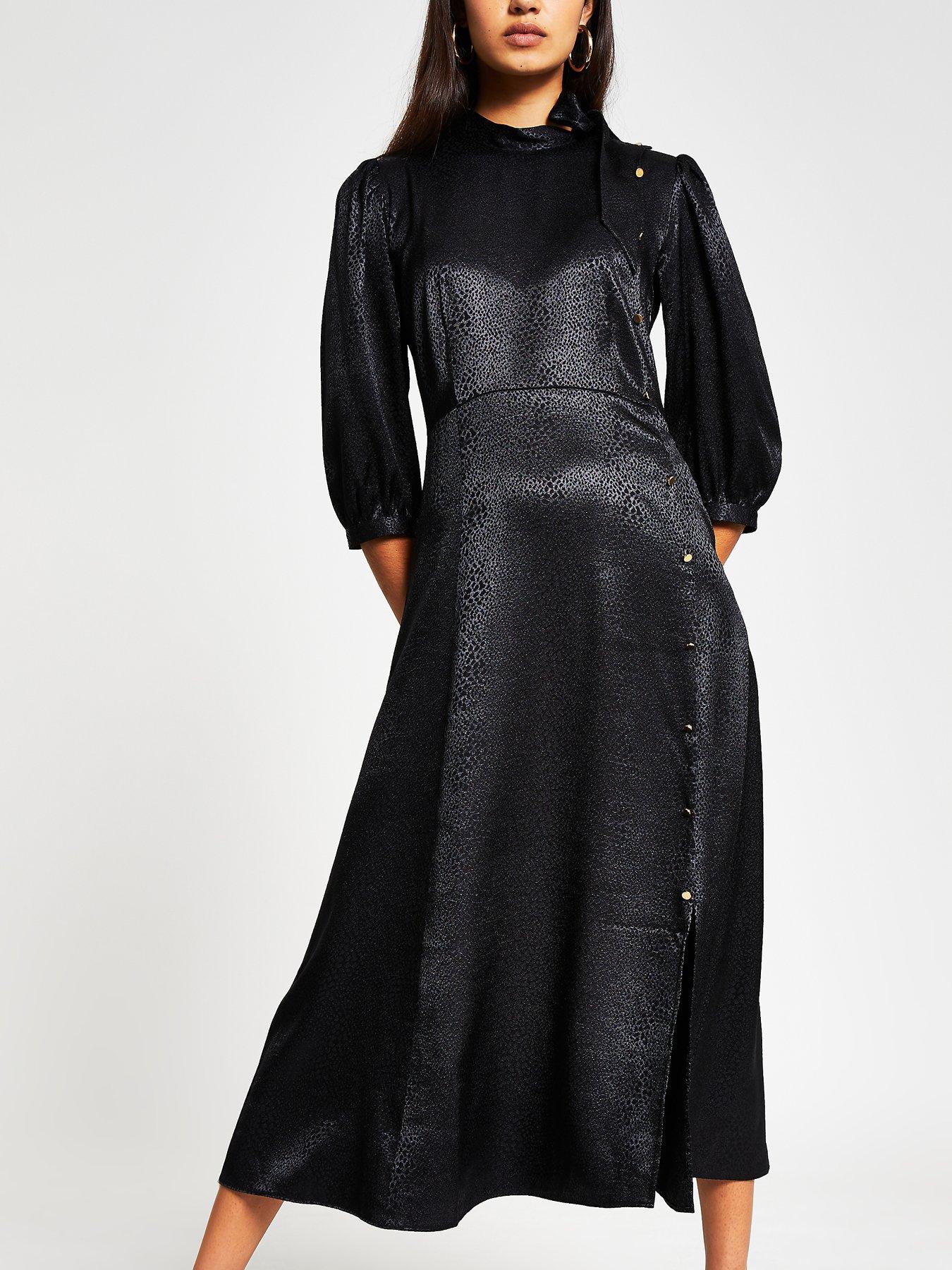 black dress with sleeves uk