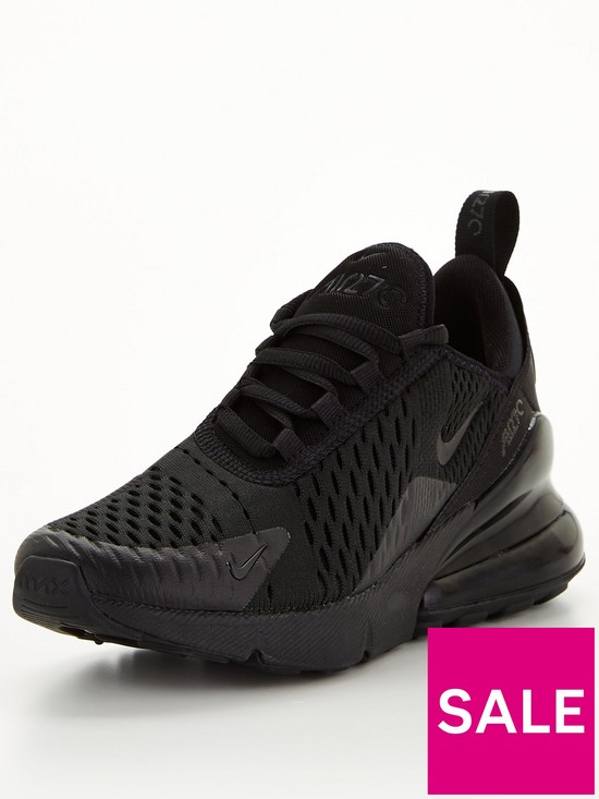 front image of nike-air-maxnbspjunior-270-trainers-black
