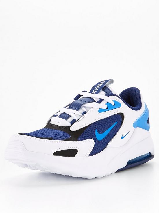 front image of nike-junior-air-max-bolt-trainer-blue