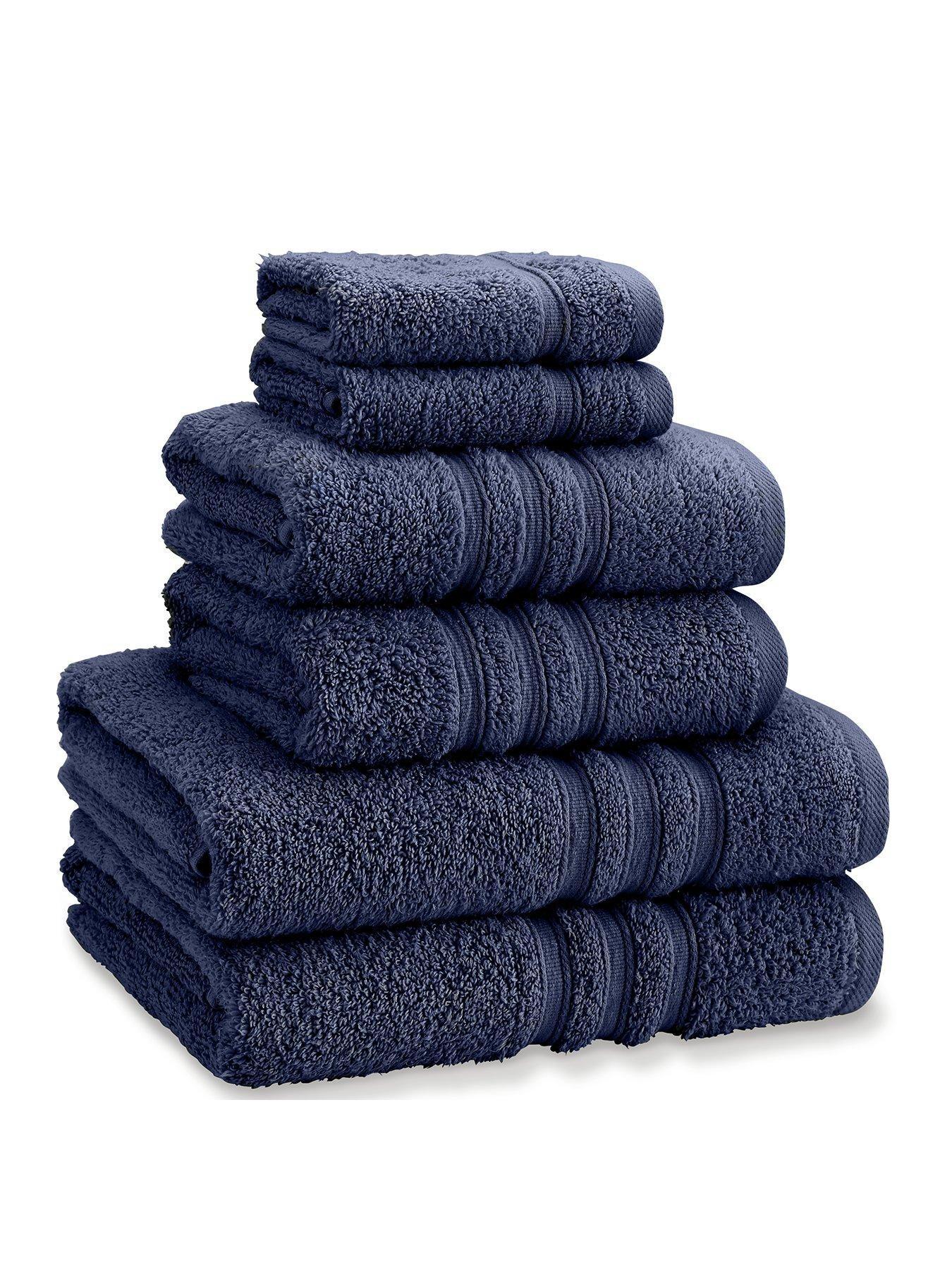 Catherine Lansfield Zero Twist 6-Piece Towel Bale - Navy