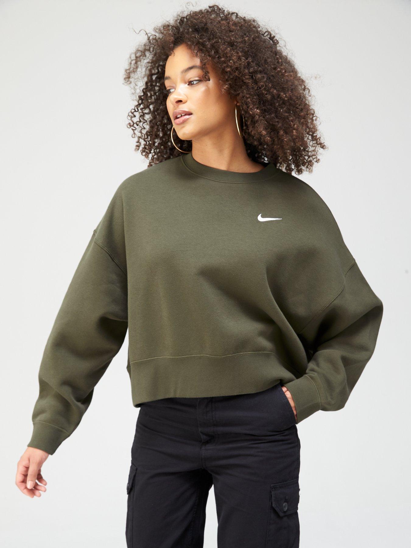 nike khaki sweatshirt womens