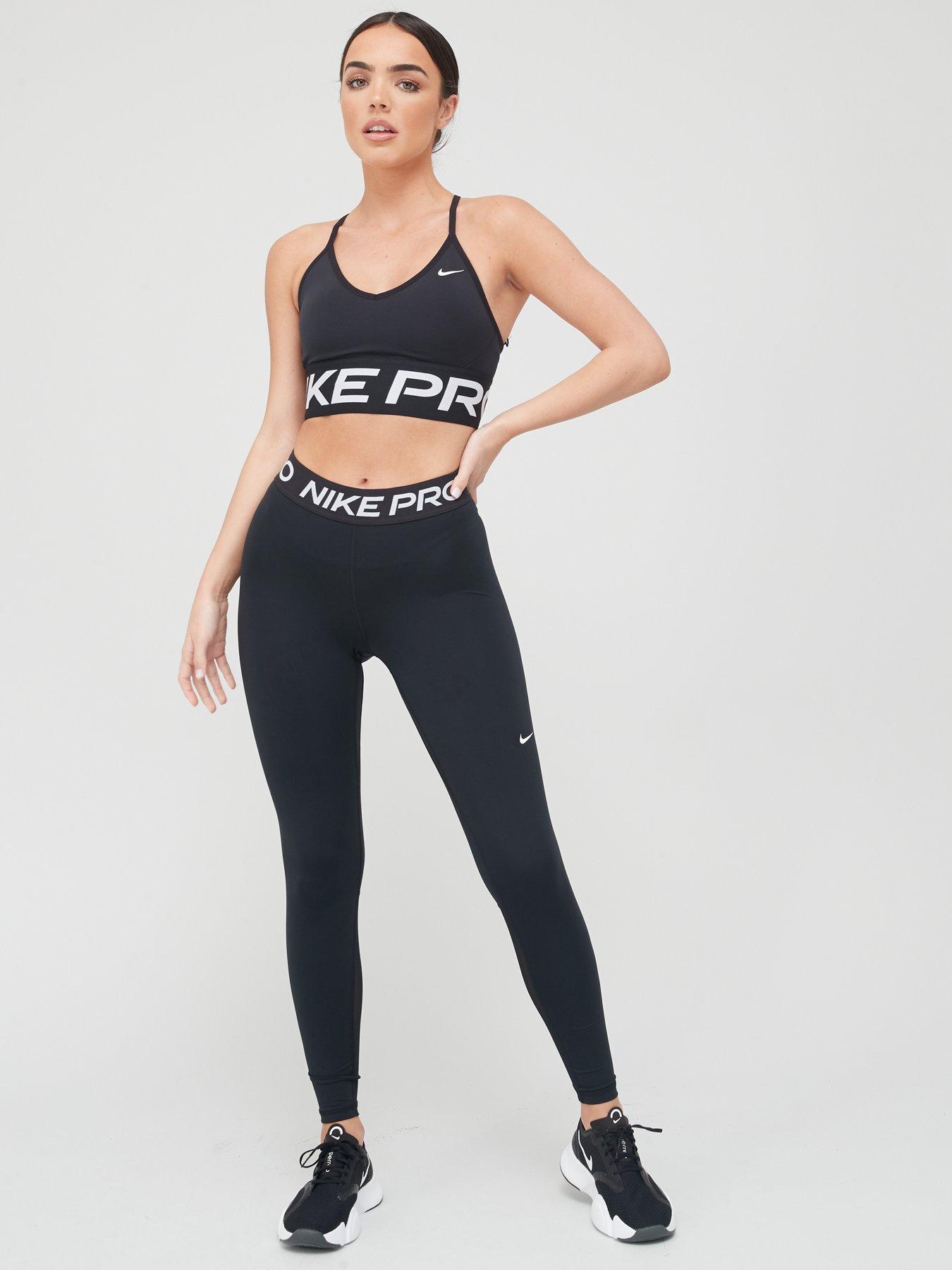 Nike Pro Training 365 Mid Rise Leggings Black Uk