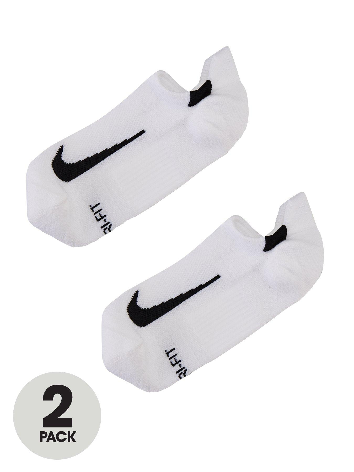 white nike running socks