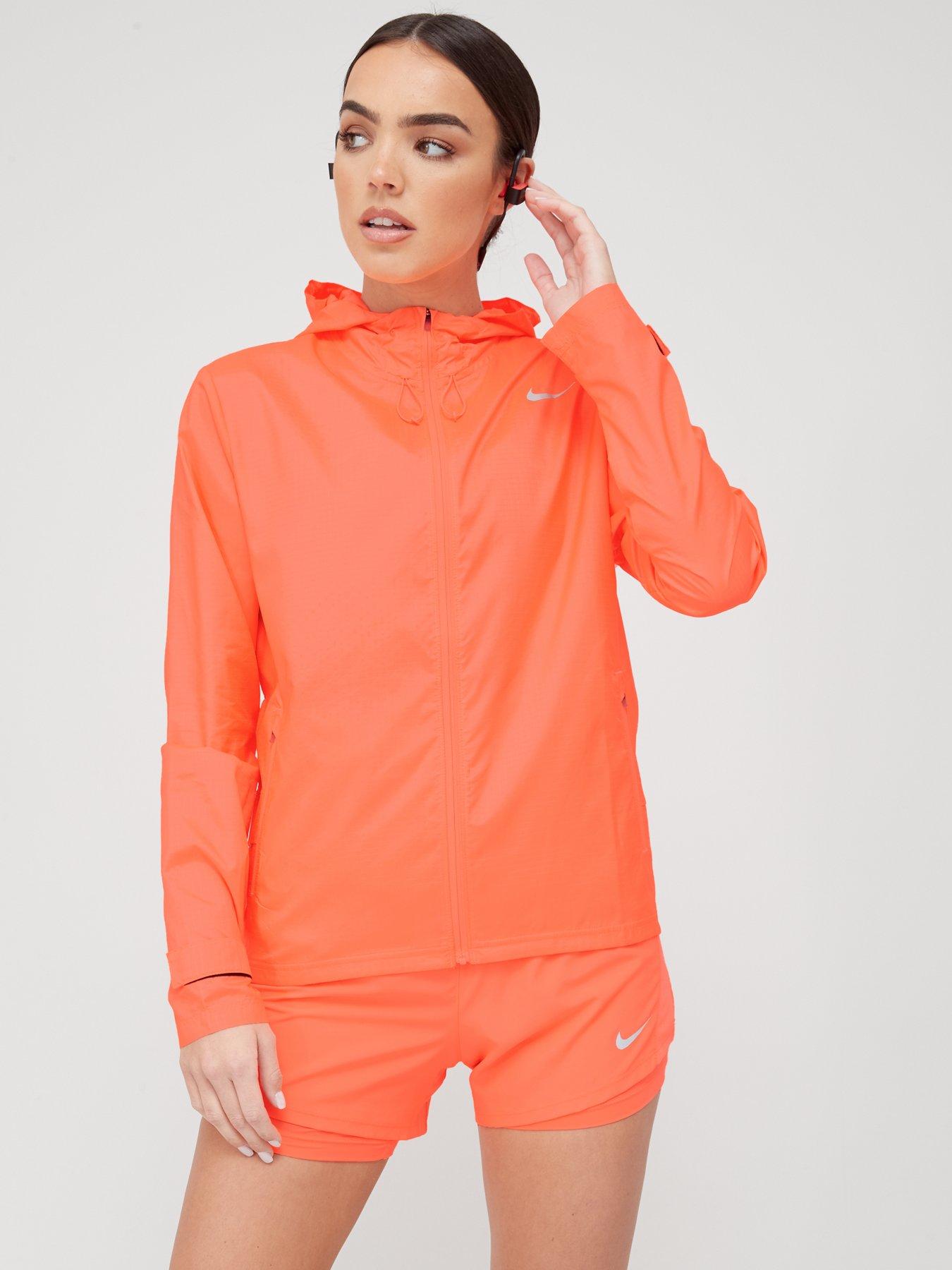 nike running just do it reflective jacket in orange